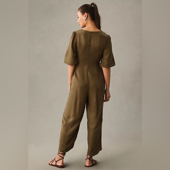Anthropologie Sancia The Aida Twist-Front Jumpsuit Size Medium - Picture 3 of 4